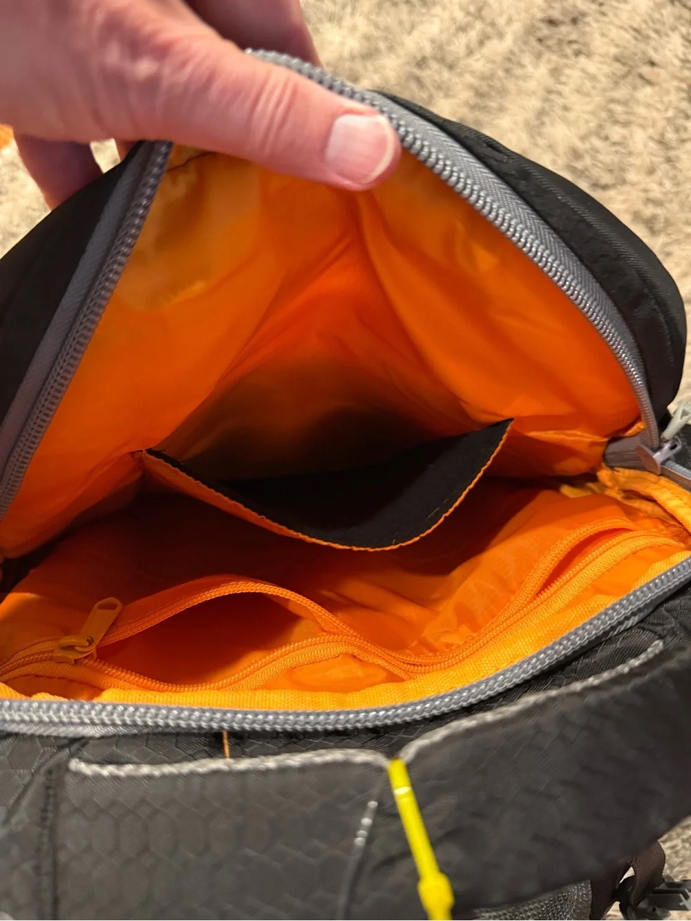 Kurgo G-Train Black and Orange Travel Backpack for Men